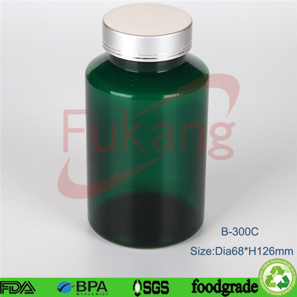 空塑料食品瓶天然补充剂瓶，绿色150毫升PET儿童防毒塑料药瓶